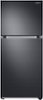 Samsung - 17.6 Cu. Ft. Top-Freezer  Fingerprint Resistant Refrigerator - Black stainless steel-Front_Standard 
