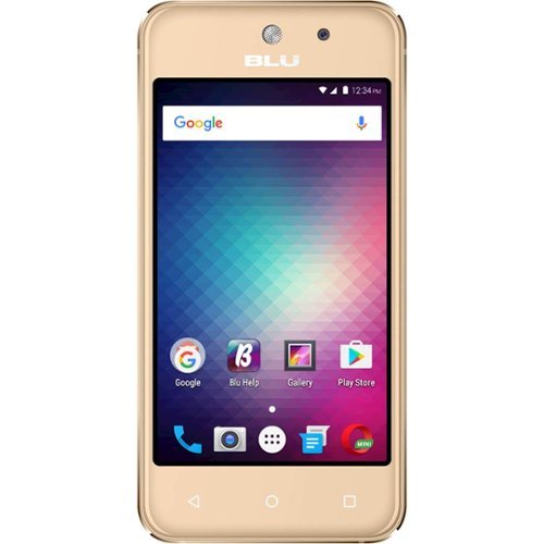 BLU - Vivo 5 Mini with 8GB Memory Cell Phone (Unlocked) - Gold-Front_Standard 