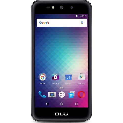 BLU - Grand X with 8GB Memory Cell Phone (Unlocked) - Gray-Front_Standard 