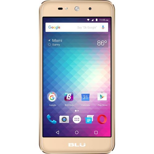 BLU - Grand Max with 8GB Memory Cell Phone (Unlocked) - Gold-Front_Standard 