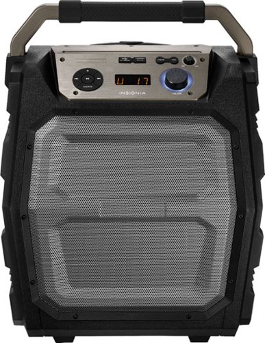  Insignia™ - 8&quot; Powered Wireless 2-Way Speaker (Each) - Gray/Black