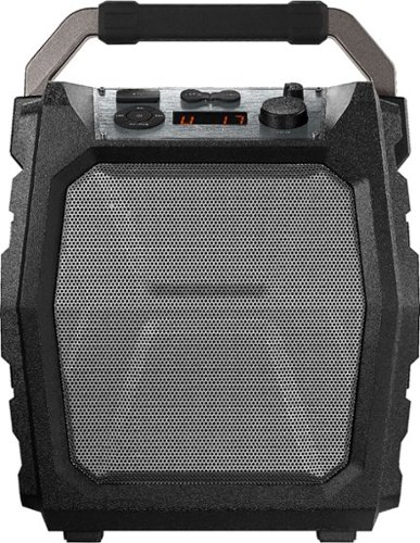  Insignia™ - 6-1/2&quot; Powered Wireless 2-Way Speaker (Each) - Gray/Black