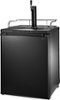Insignia™ - 5.6 Cu. Ft. Single Tap Beverage Cooler & Kegerator - Matte Black-Front_Standard
