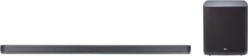  LG - 5.1.2-Channel Hi-Res Audio Soundbar with Wireless Subwoofer and Dolby Atmos - Black