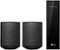 120W Wireless Surround Sound Speaker Kit - works with select LG soundbars - Black-Front_Standard