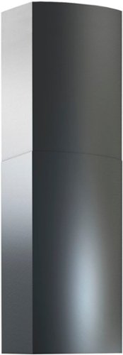 Zephyr - Duct Cover Extension for ZSA - Black Stainless Steel