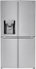 LG - 22.7 Cu. Ft. 4-Door French Counter-Depth Smart Wi-Fi Enabled Refrigerator-Front_Standard