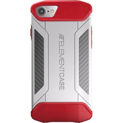 Element Case - CFX Case for Apple® iPhone® 7 and 8 - White/Red-Front_Standard 