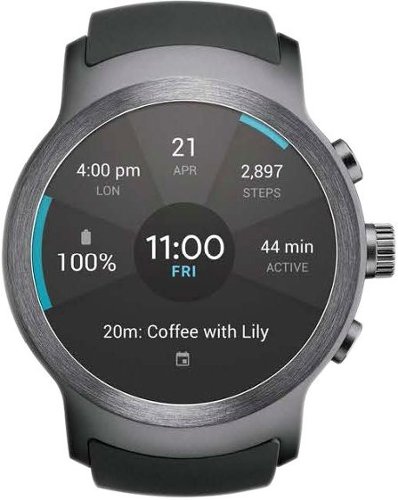 LG - Watch Sport Smartwatch 45.4mm Titan Silver AT&T - Titan silver