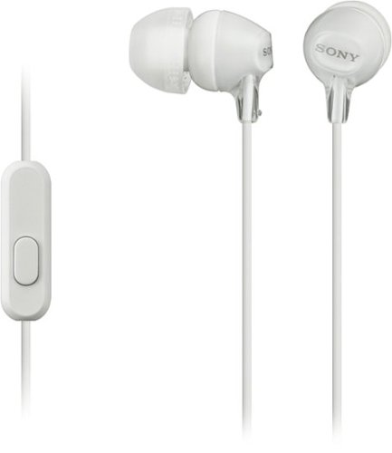 Sony - EX14AP Wired Earbud Headphones - White