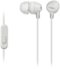 Sony - MDREX14AP Wired Earbud Headphones - White-Front_Standard
