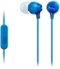 Sony - MDREX14AP Wired Earbud Headphones - Blue-Front_Standard 