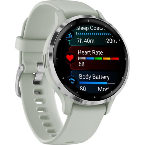 Garmin Venu 3S GPS Smartwatch 41 mm Fiber-reinforced polymer - Stainless Steel and Sage Gray HOW TO BUY