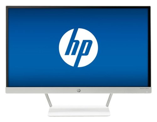  HP - 23&quot; IPS LED HD Monitor - Snow White/Natural Silver
