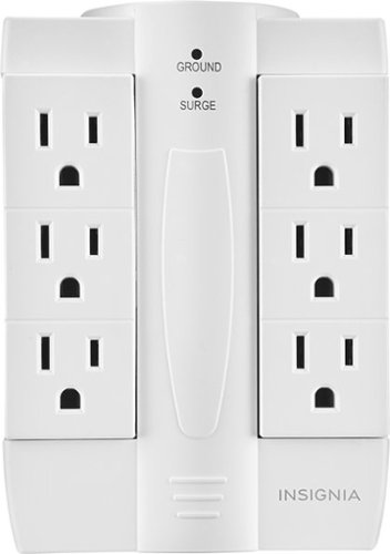  Insignia™ - 6-Outlet Surge Protector - White