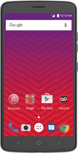  Virgin Mobile - ZTE Max XL 4G LTE with 16GB Memory Cell Phone - Gray
