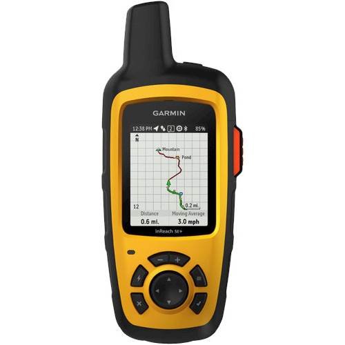 Garmin - inReach SE+; GPS with Built-In Bluetooth - Black-Front_Standard 
