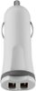 Insignia™ - Vehicle Charger - White-Front_Standard