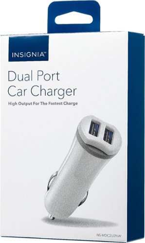 Insignia™ Vehicle Charger - White HOW TO BUY