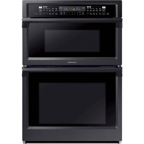 Samsung - 30" Microwave Combination Wall Oven with Steam Cook and WiFi - Black Stainless Steel
