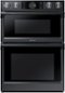 Samsung - 30" Microwave Combination Wall Oven with Flex Duo, Steam Cook and WiFi - Fingerprint Resistant Black Stainless Steel-Front_Standard