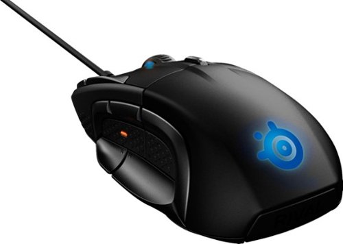  SteelSeries - Rival 500 Wired Optical Gaming Mouse with RGB Lighting - Matte Black