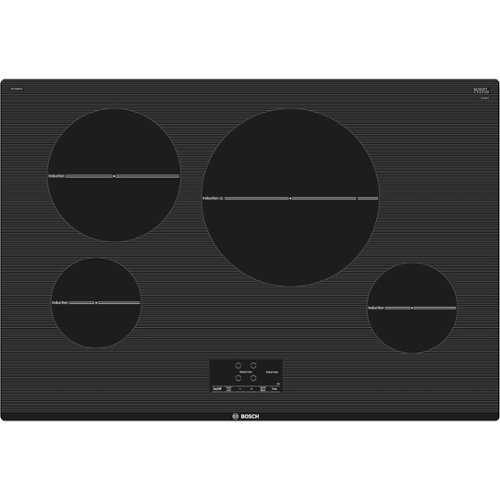 Bosch - 500 Series 30" Built-In Electric Induction Cooktop with 4 elements - Black