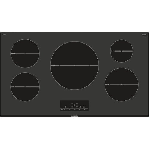 Bosch - 500 Series 36" Built-In Electric Induction Cooktop with 5 elements - Black
