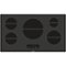 Bosch - 500 Series 36" Built-In Electric Induction Cooktop with 5 elements - Black-Front_Standard