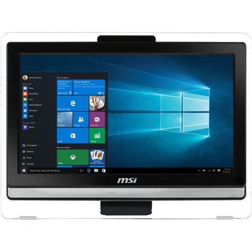  MSI - Pro 20ET 4BW 19.5&quot; Touch-Screen All-In-One - Intel Celeron - 4GB Memory - 1TB Hard Drive - Black with clear trim