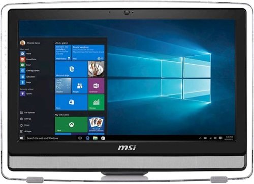 MSI - Pro 22ET 4BW 21.5" Touch-Screen All-In-One - Intel Pentium - 4GB Memory - 1TB Hard Drive - Black with clear trim-Front_Standard 