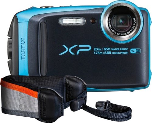  Fujifilm - FinePix XP120 16.4-Megapixel Waterproof Digital Camera - Sky Blue