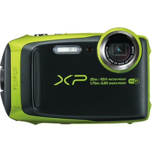  Fujifilm - FinePix XP120 16.4-Megapixel Water-resistant Digital Camera - Lime