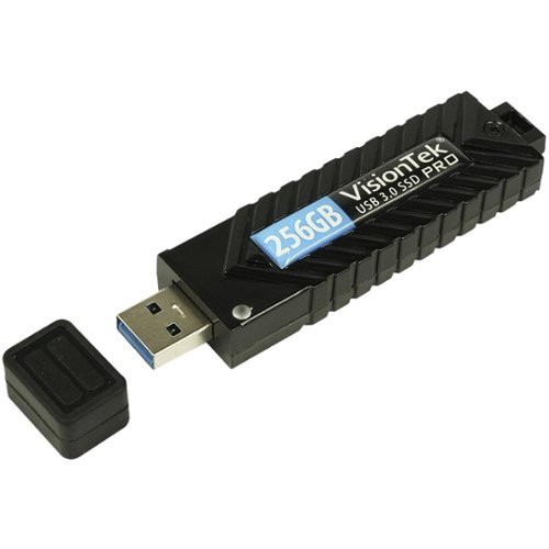  VisionTek - 256GB External USB 3.0 Portable Hard Drive - black