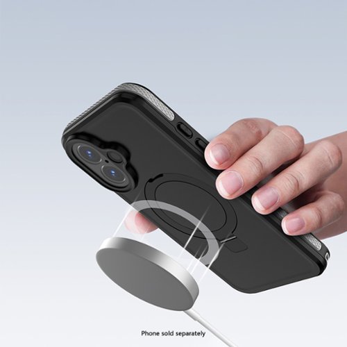 SaharaCase Oasis Series Water-Resistant Case with MagSafe for Apple iPhone 16 - Black HOW TO BUY