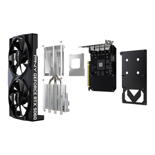 PNY NVIDIA GeForce RTX 5060 Overclocked 8GB GDDR7 PCI Express 5.0 Graphics Card with Dual Fan - Black BUY IN SAUDI ARABIA