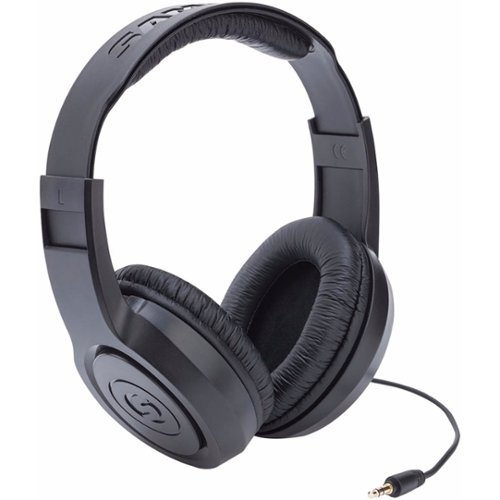 Samson - SR Wired Over-the-Ear Headphones - Black