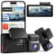 REDTIGER - 4K Dual HDR 4'' Touch Screen Dash Cam , Voice Control , 5G WiFi , 256GB - Black-Front_Standard