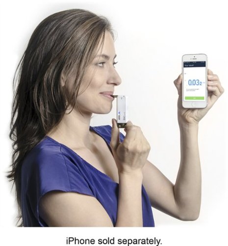 BACtrack Vio Smartphone Keychain Breathalyzer for Apple iPhone and Most Android Devices - White WHERE TO BUY