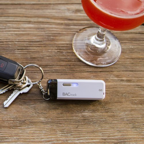 BACtrack Vio Smartphone Keychain Breathalyzer for Apple iPhone and Most Android Devices - White BUY IN MIDDLE EAST