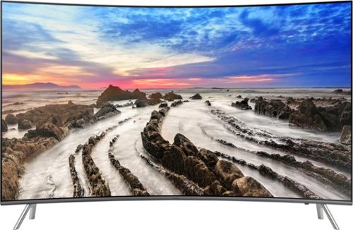  Samsung - 55&quot; Class - LED - Curved - MU8500 Series - 2160p - Smart - 4K UHD TV with HDR