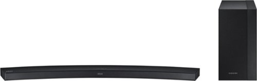  Samsung - 2.1-Channel Curved Soundbar System with Wireless Subwoofer - Black/Silver