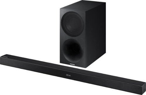  Samsung - 2.1-Channel Soundbar System with 7&quot; Wireless Subwoofer - Black