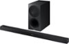 Samsung - 2.1-Channel Soundbar System with 7" Wireless Subwoofer - Black-Front_Standard