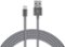 Just Wireless - 6' Micro USB-to-USB Cable - Slate-Front_Standard