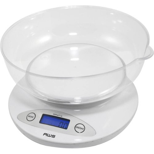American Weigh Scales - Digital Kitchen Scale - White-Angle_Standard 