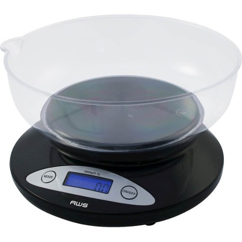American Weigh Scales - Digital Kitchen Scale - Black-Angle_Standard 