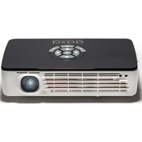 AAXA - P700 Pro Pico WXGA Wireless DLP Projector - White/Black-Front_Standard
