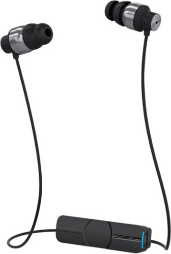  iFrogz - Impulse Wireless In-Ear Headphones - Black/Silver