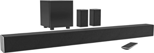 VIZIO - Refurbished SmartCast 5.1-Channel Soundbar System with Subwoofer and Digital Amplifier - Black-Front_Standard 